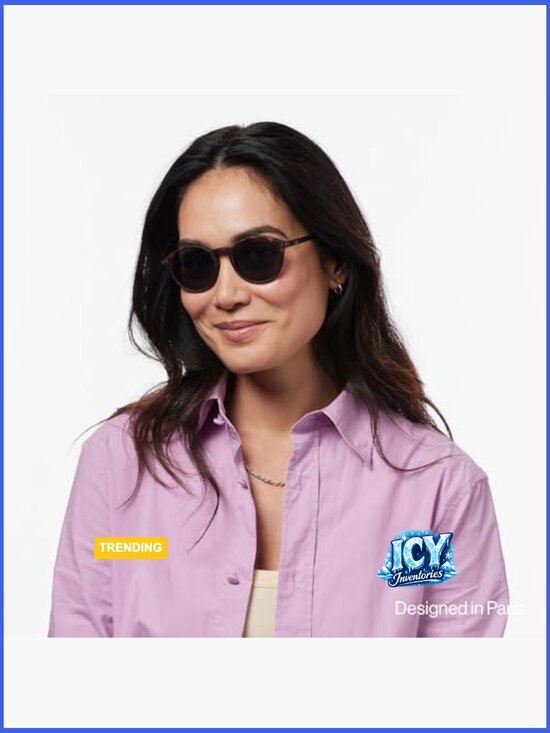 Square Biobased Frame Sunglasses with Scratch-Resistant Grey Lenses main image 7